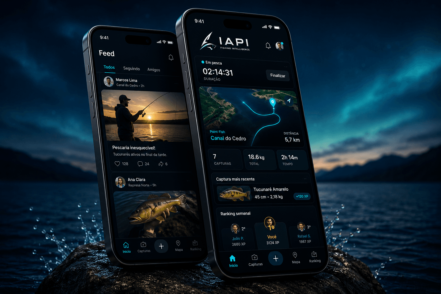 Aplicativo IAPI em telas premium